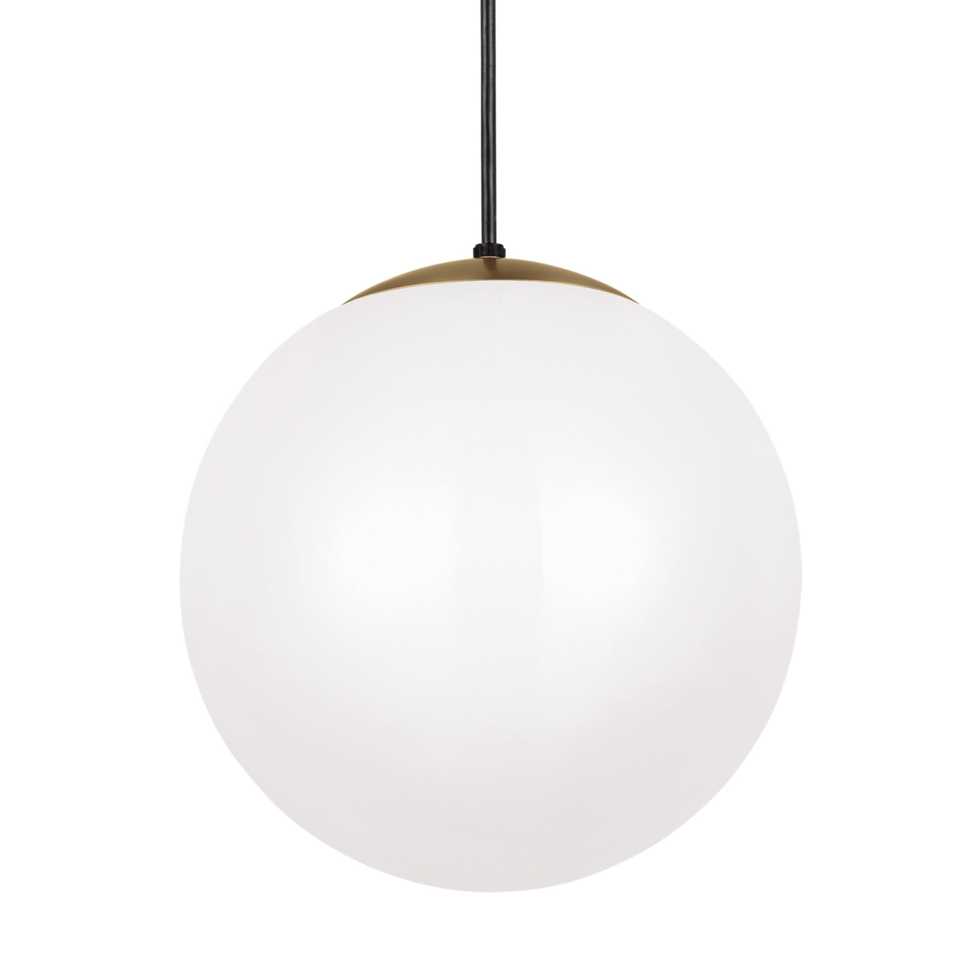 Leo Hanging Globe 14" X-Large Pendant, Satin Brass Finish - Bees Lighting
