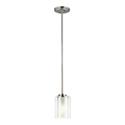 Elmwood Park 7" Mini LED Pendant, Brushed Nickel Finish - Bees Lighting