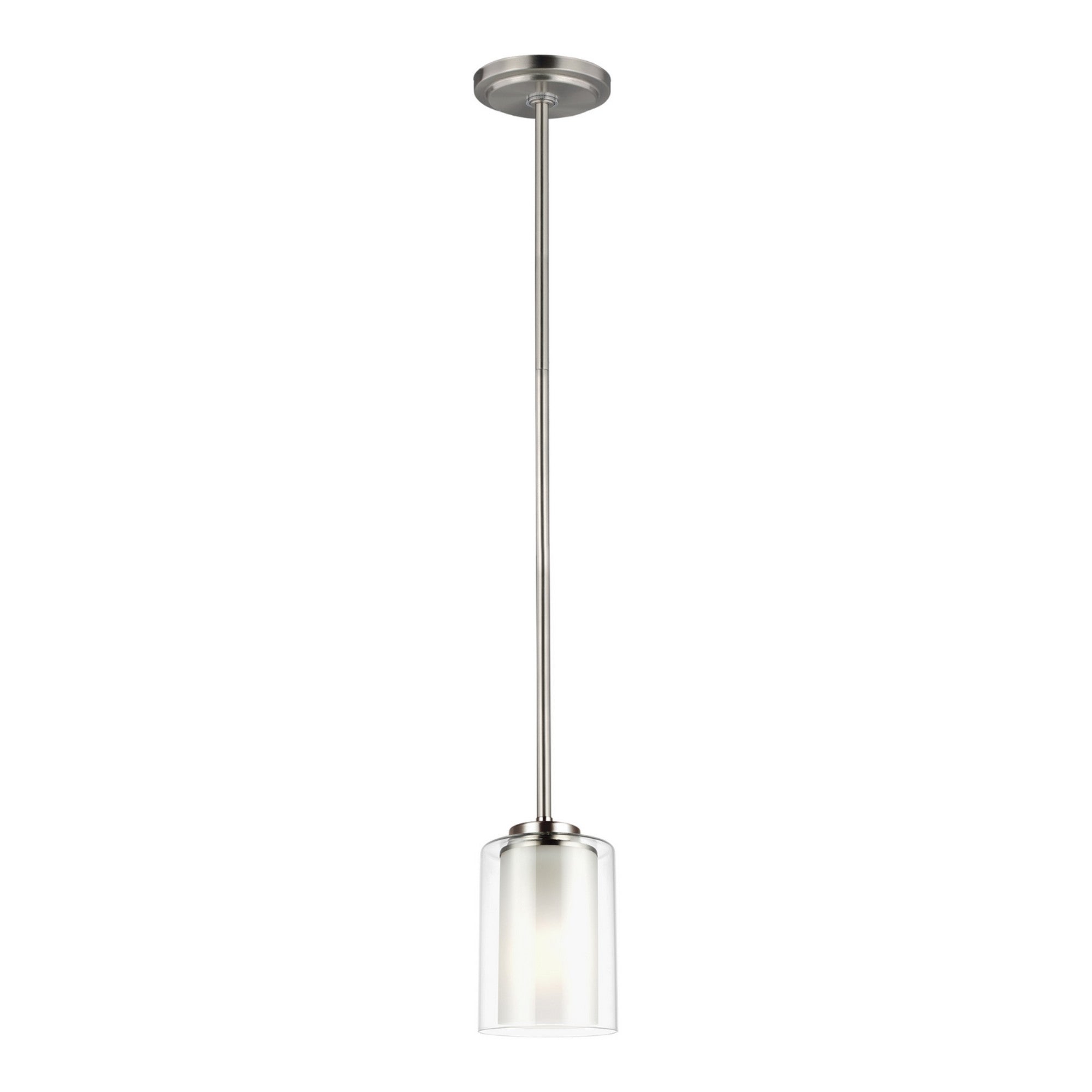 Elmwood Park 7" Mini LED Pendant, Brushed Nickel Finish - Bees Lighting
