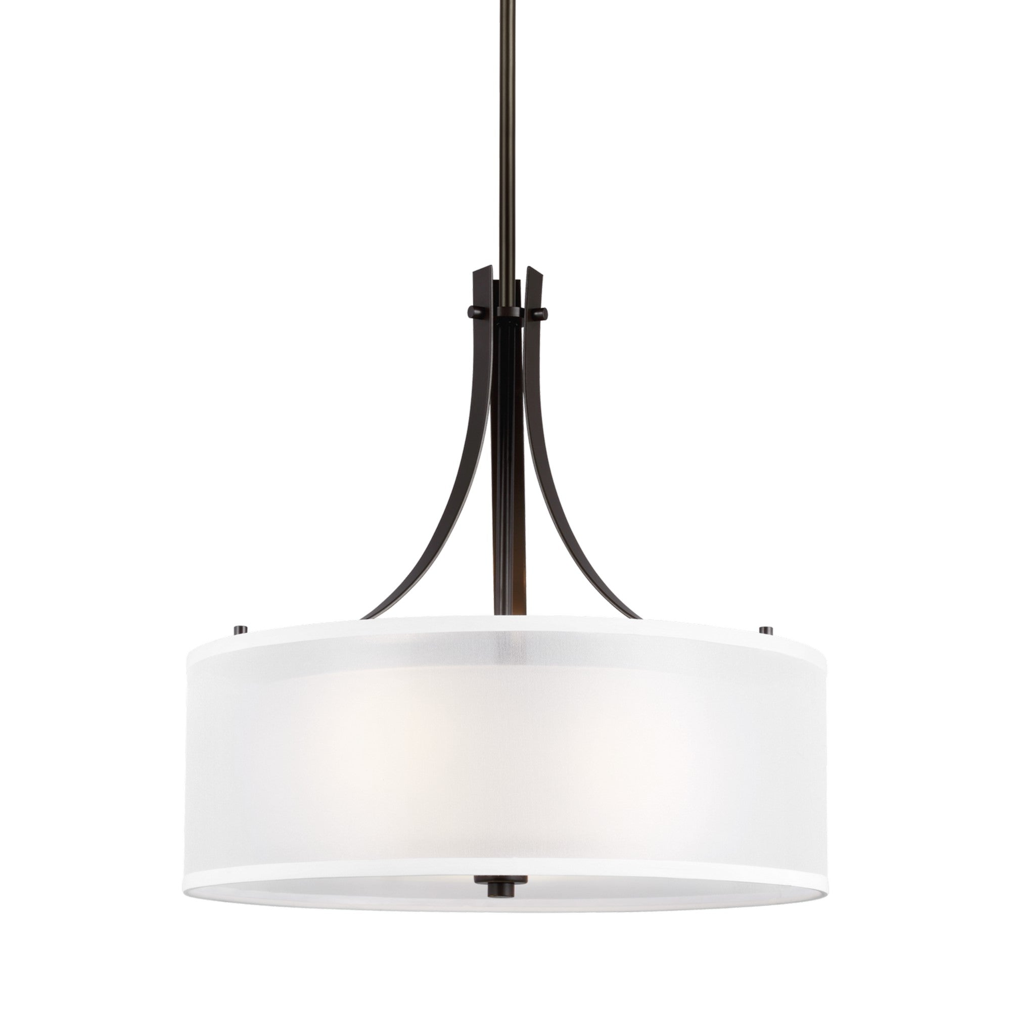 Elmwood Park 19" 3-Light Pendant, Bronze Finish - Bees Lighting