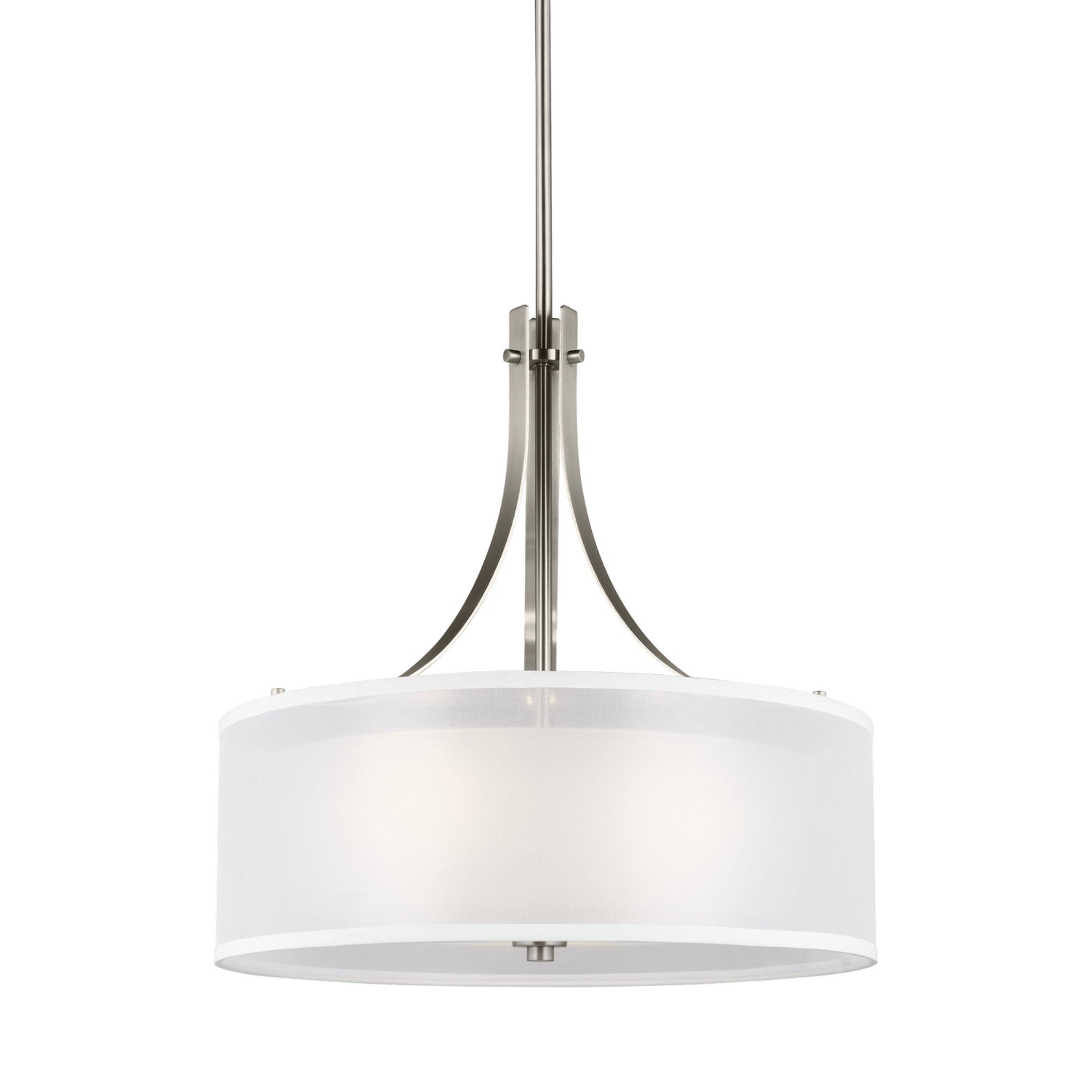 Elmwood Park 19" 3-Light LED Pendant, Brushed Nickel Finish - Bees Lighting