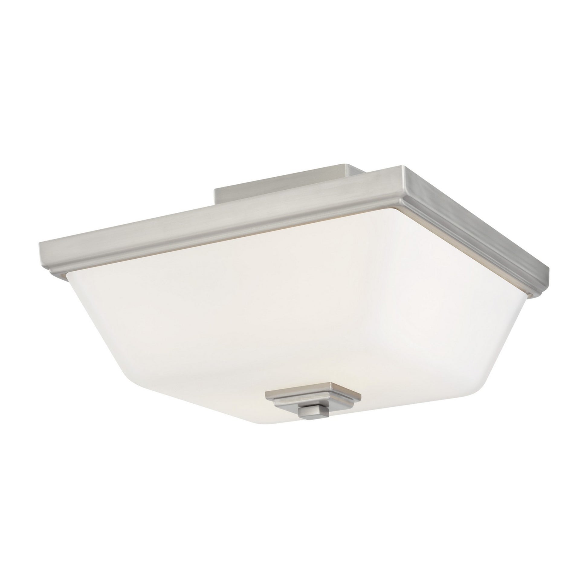 Ellis Harper 13" 2-Light Semi Flush Mount, Brushed Nickel Finish - Bees Lighting