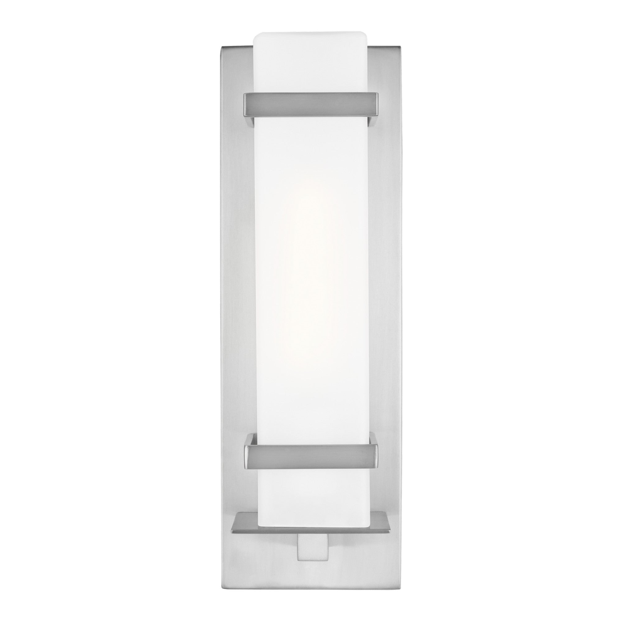 Alban 14 In. Rectangular Outdoor Wall Sconce Aluminum Finish - Bees Lighting