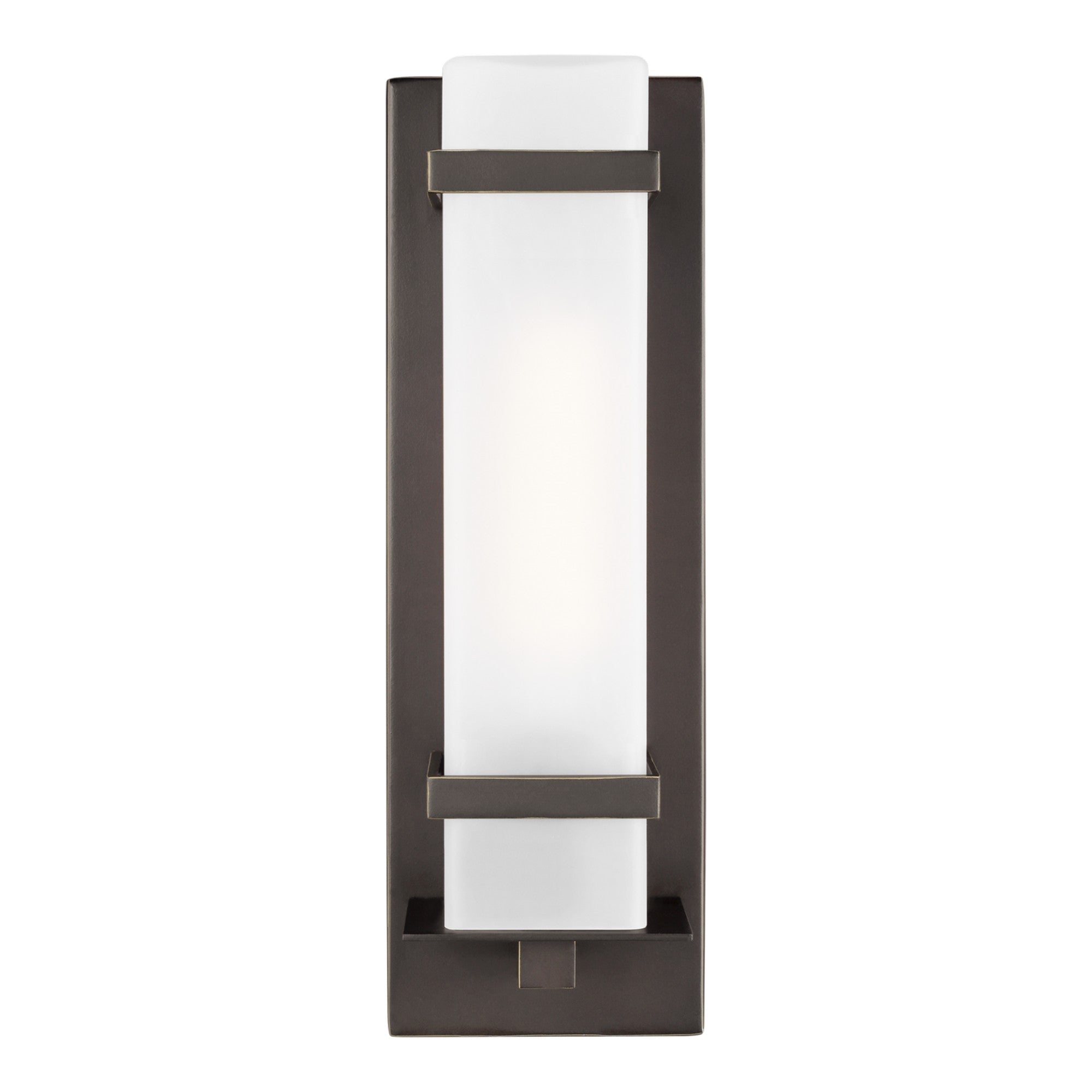 Alban 25 In. Rectangular LED Outdoor Wall Sconce Bronze Finish