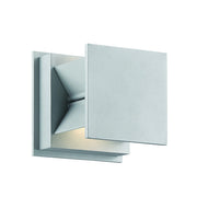 Baffled 5" 2-Light LED Wall Sconce, Silver Dust Finish - Bees Lighting