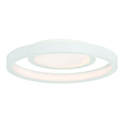 Knock Out 14" LED Flush Mount, White Finish - Bees Lighting