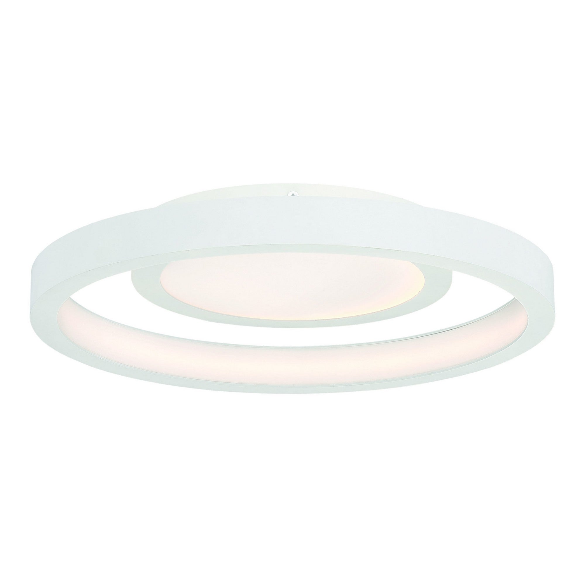Knock Out 14" LED Flush Mount, White Finish - Bees Lighting