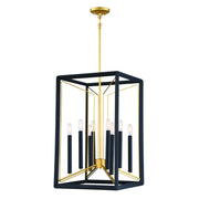 Sable Point 30" 8-Light Pendant, Sand Coal & Honey Gold Accents - Bees Lighting
