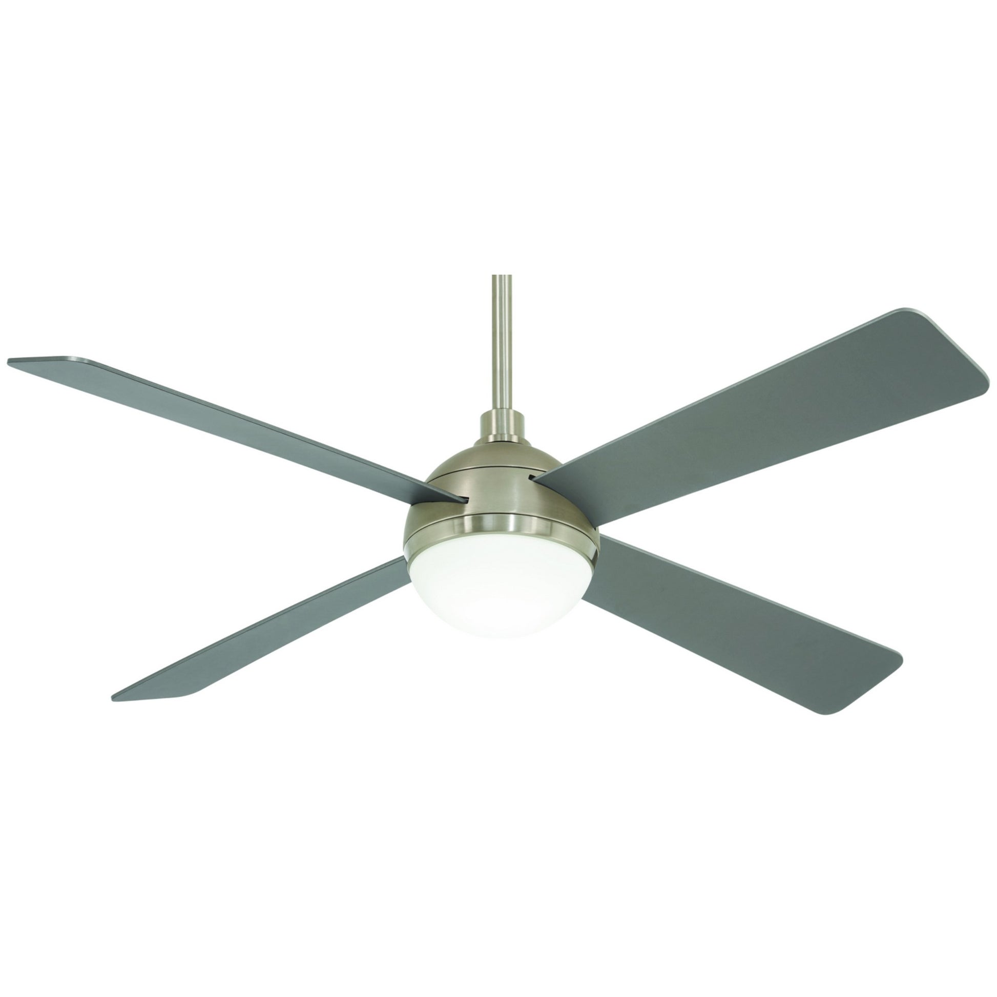 Orb LED 54" Steel & Nickel Ceiling Fan with Remote - Bees Lighting
