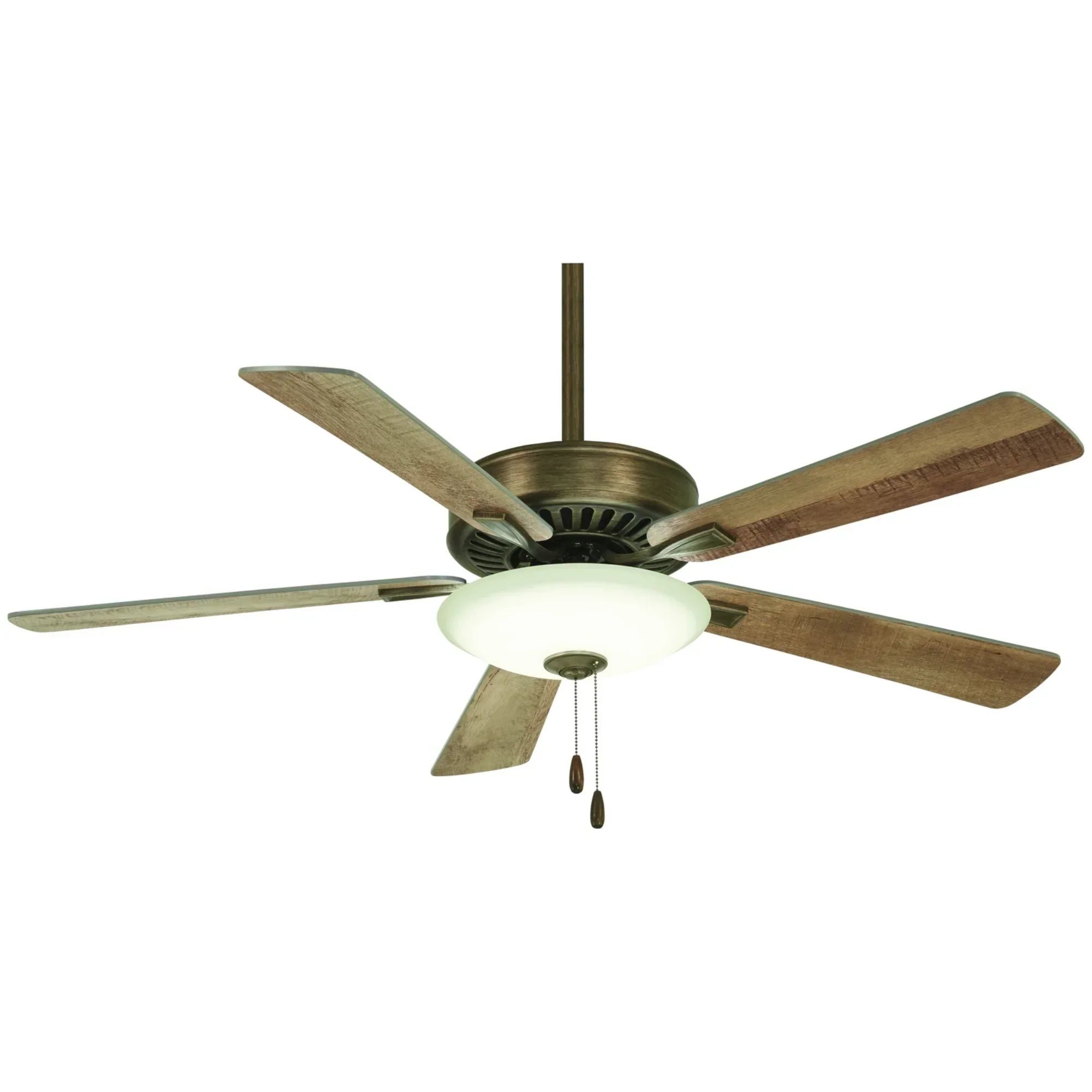Minka Aire Contractor Plus 52-in Heirloom Bronze With Barnwood Blades