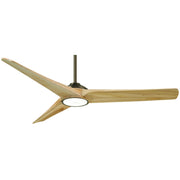 Timber LED 68" Smart Ceiling Fan, Heirloom Bronze with Maple Blades - Bees Lighting