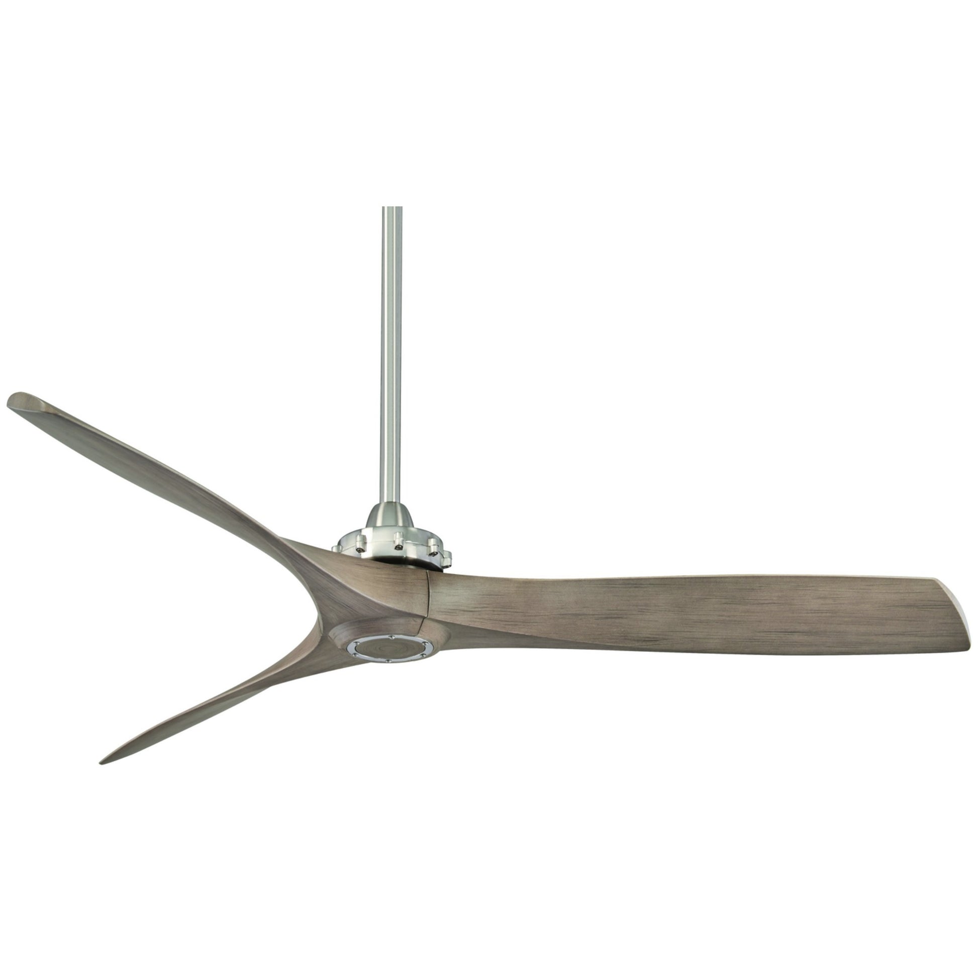Aviation 60" Brushed Nickel & Ash Maple Indoor Ceiling Fan with Remote - Bees Lighting