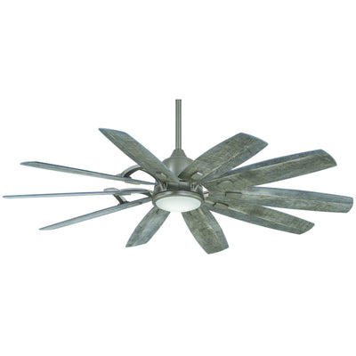 Barn LED 65" Smart Ceiling Fan with Remote, Burnished Nickel
