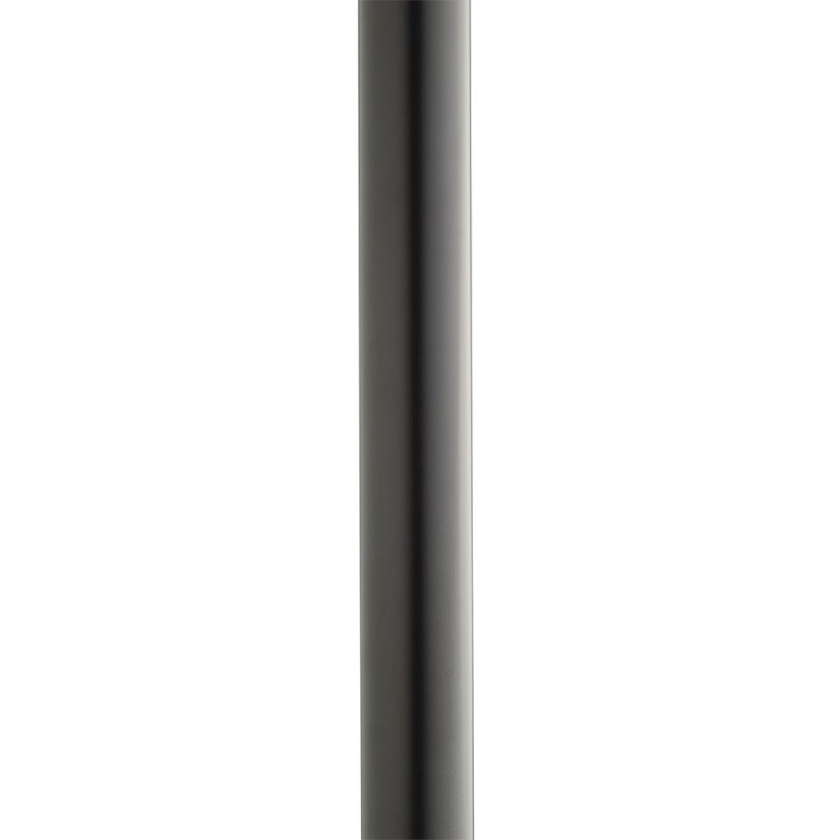 7 Feet Round Aluminum Direct Burial Pole With Ladder Rest 3 In. Shaft Black finish - Bees Lighting