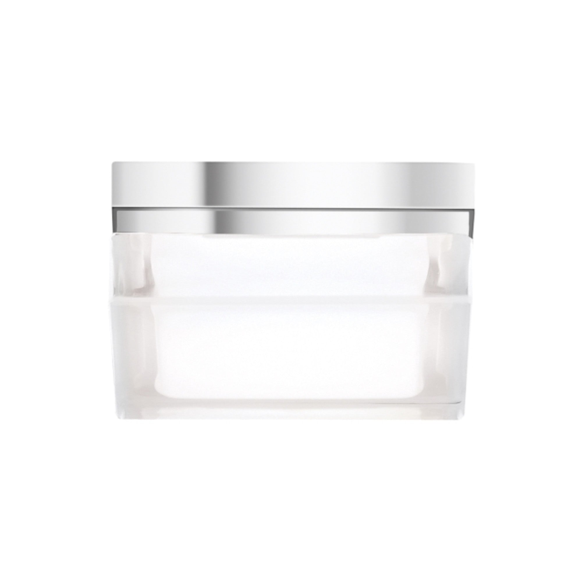 Boxie 5" LED Flush Mount, Chrome Finish, 3000K - Bees Lighting