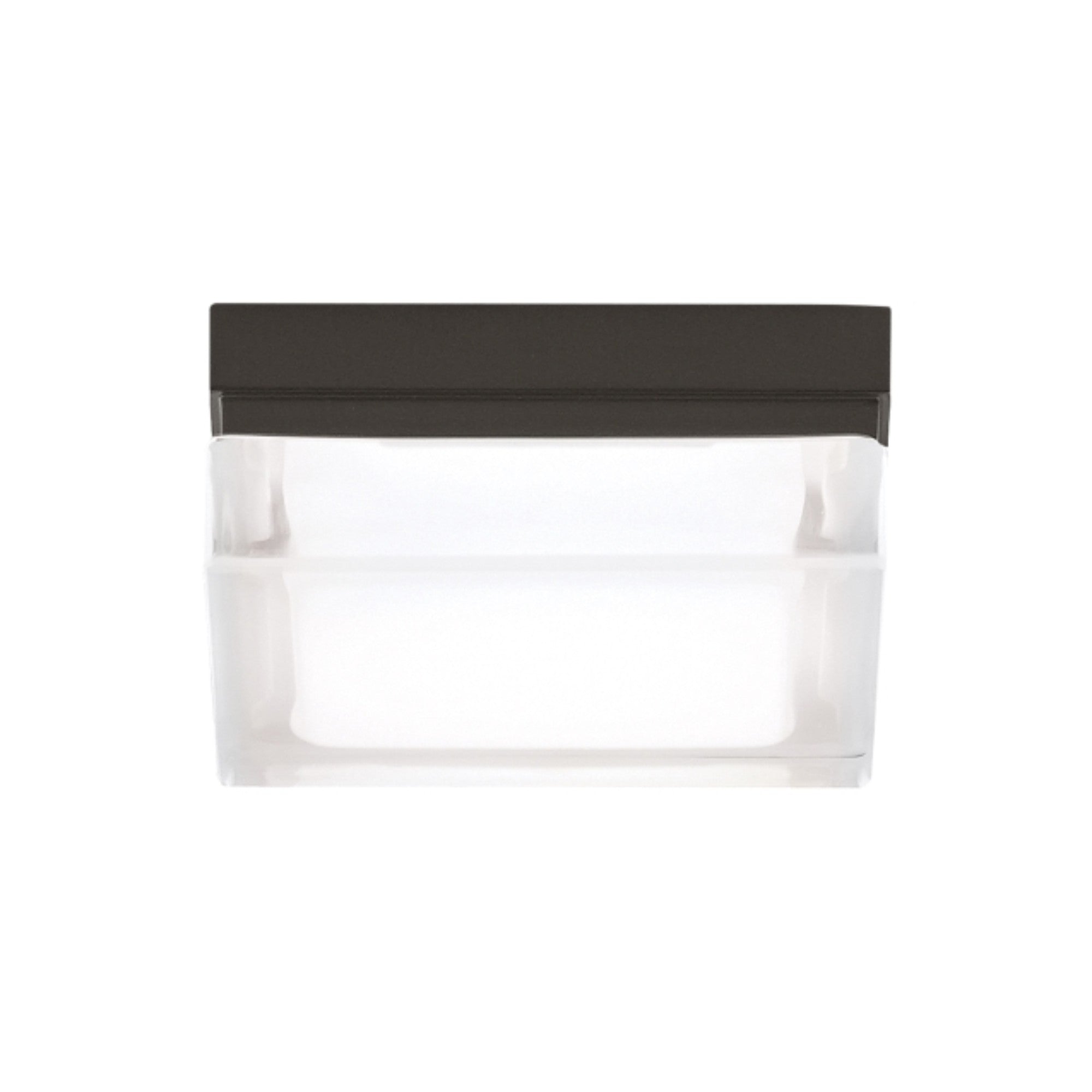 Boxie 5" LED Flush Mount, Antique Bronze Finish, 2700K - Bees Lighting