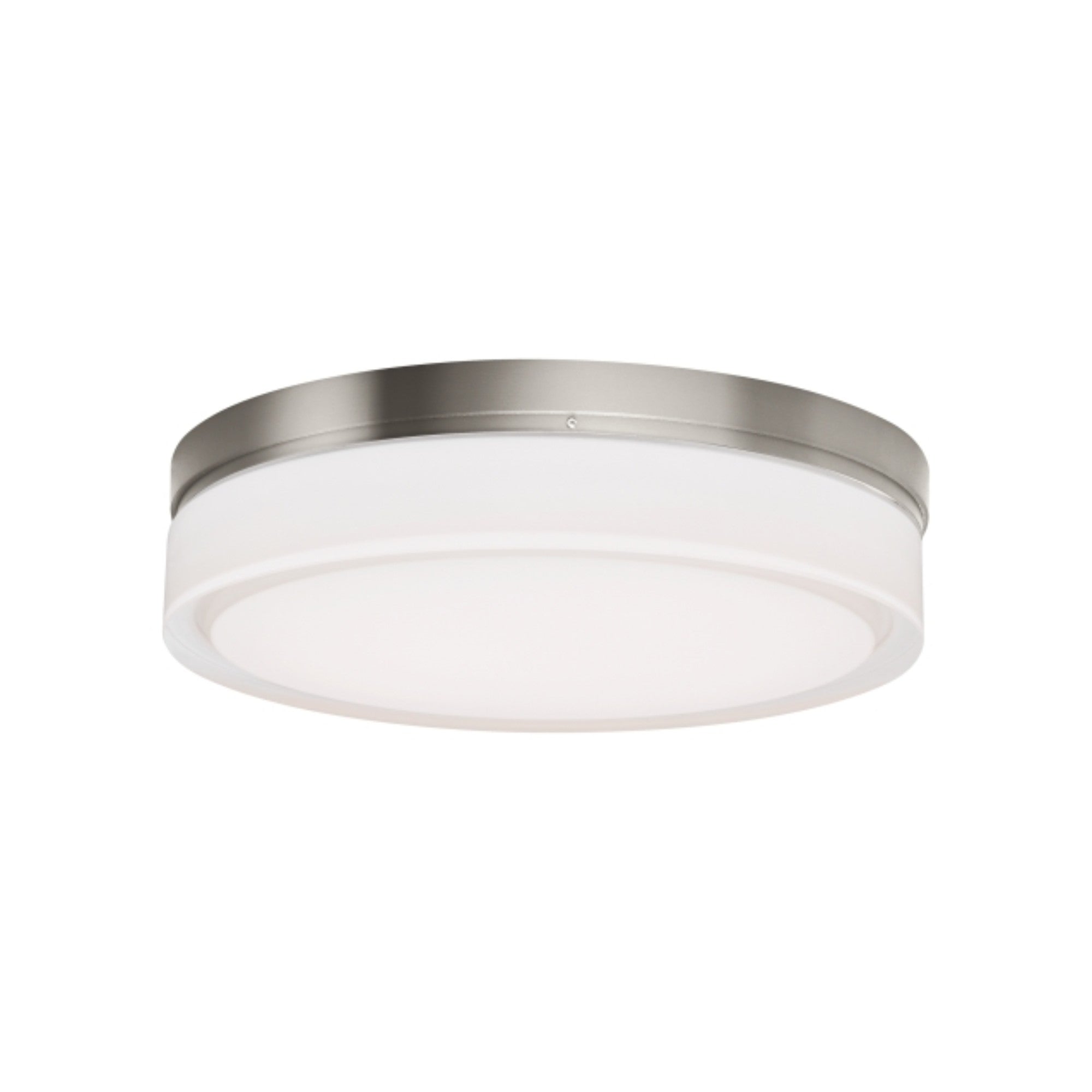 Cirque 11" LED Flush Mount, Satin Nickel Finish, 3000K - Bees Lighting