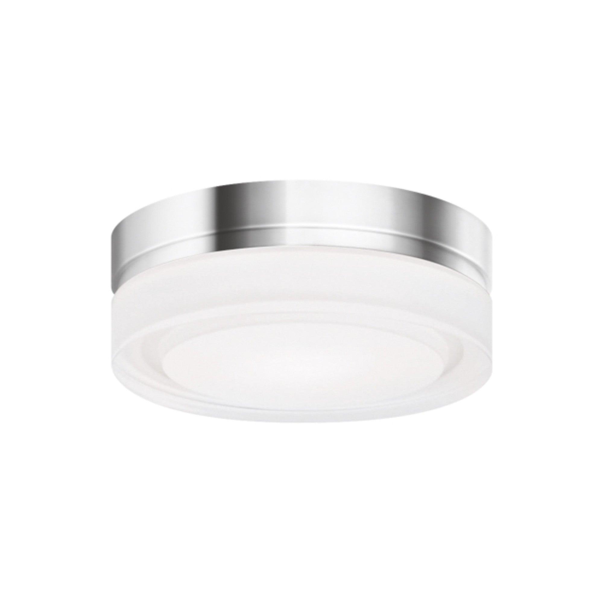 Cirque 6" LED Flush Mount, Chrome Finish, 3000K - Bees Lighting