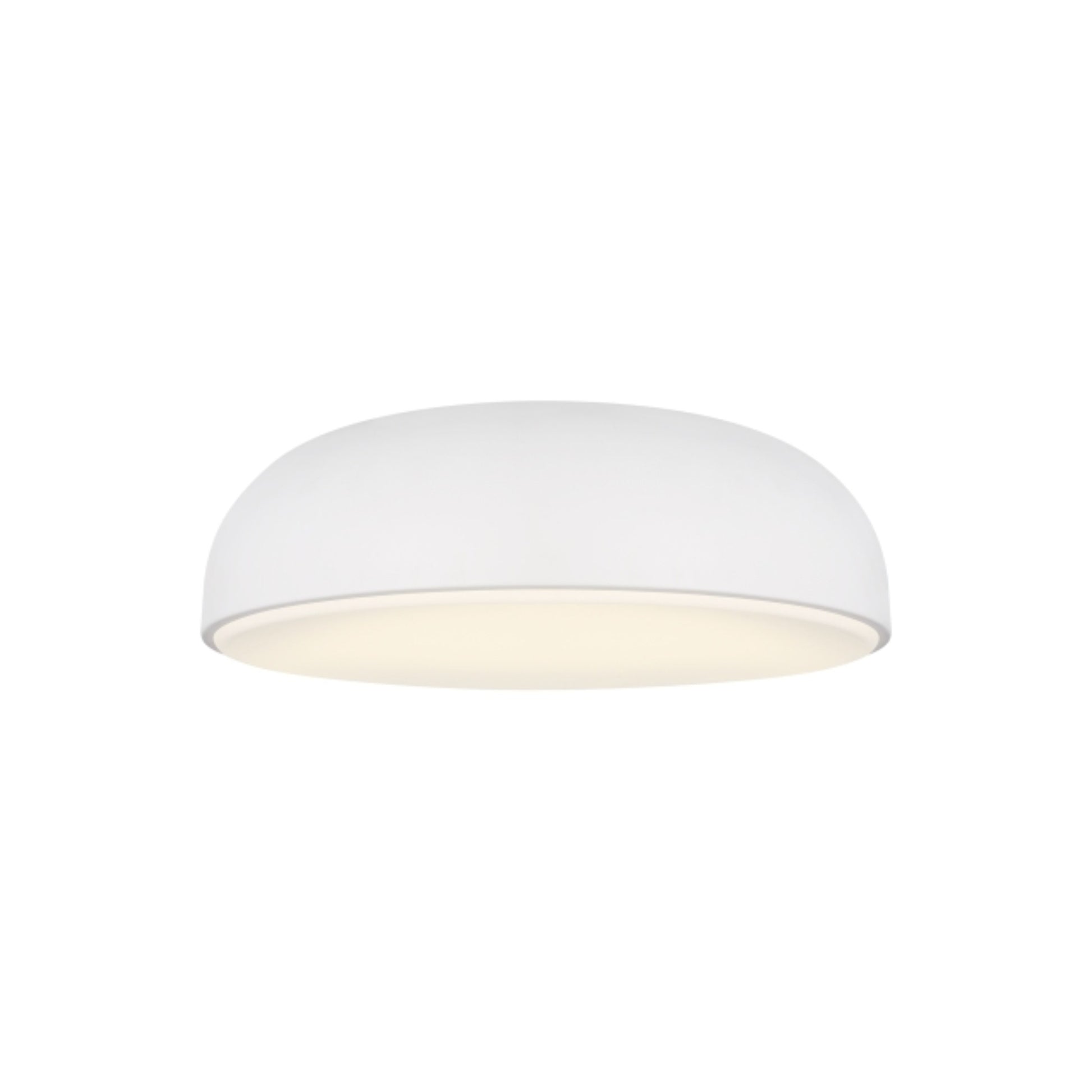 Kosa 13" LED Flush Mount, 120V, Matte White Finish - Bees Lighting