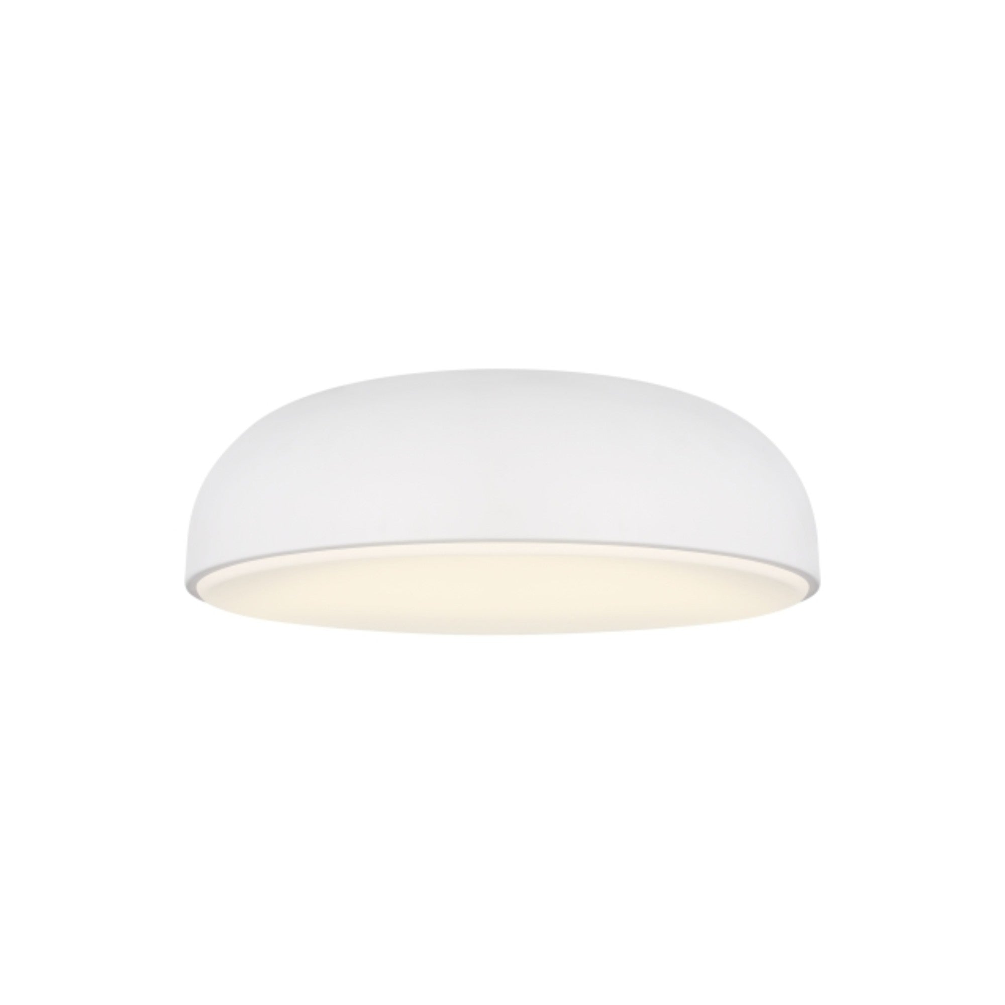 Kosa 13" LED Flush Mount, 277V, Matte White Finish - Bees Lighting