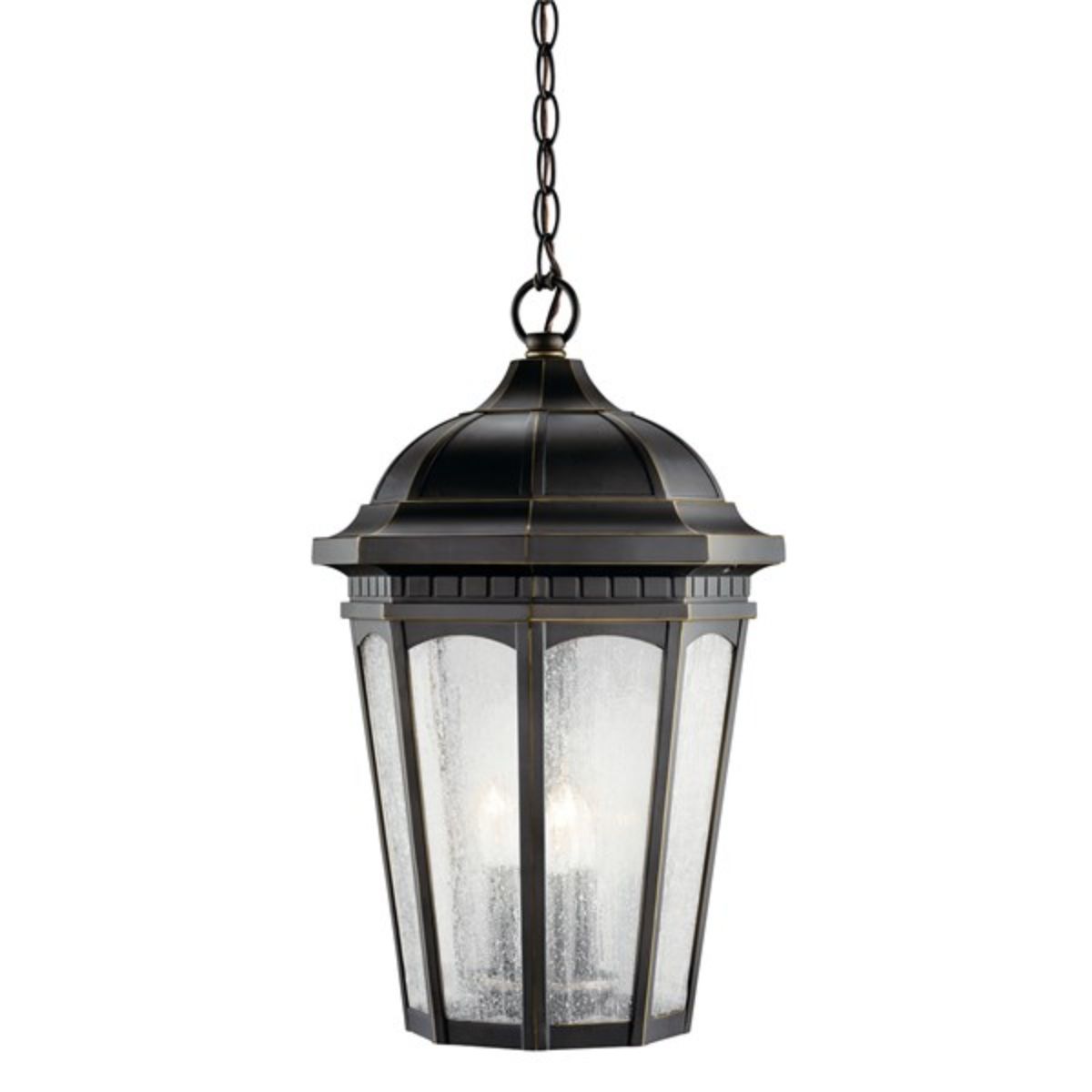 Courtyard 21" Outdoor Hanging Lantern - Bees Lighting