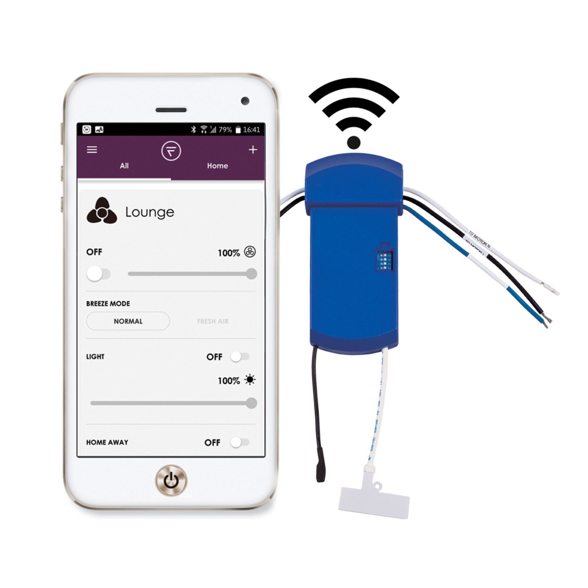 Fanimation FanSync Smart WiFi Receiver for AC Motor - Bees Lighting