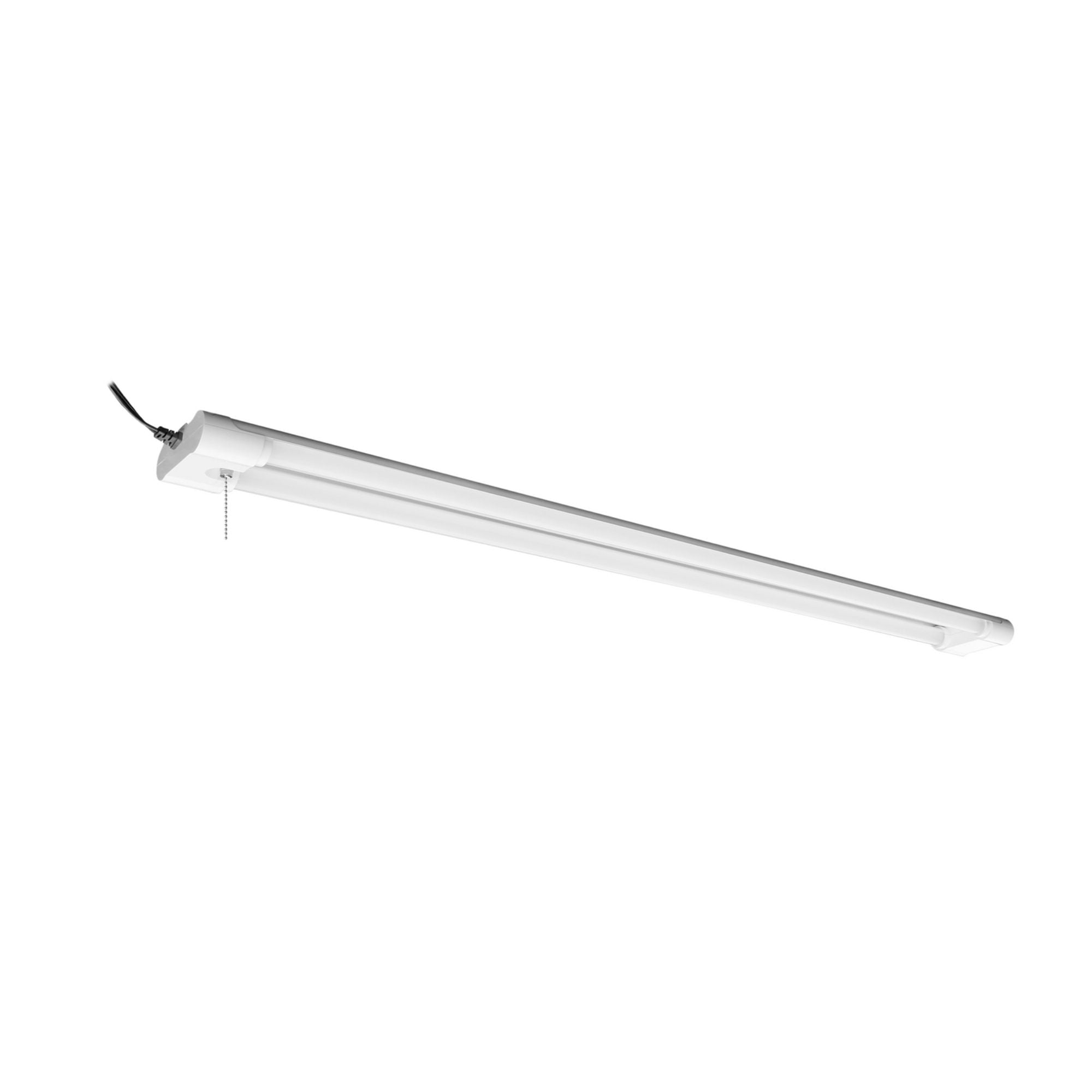 4ft LED Shop Light, 43W, 4200 Lumens, 4000K, 120V, Pull Chain