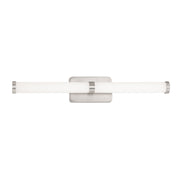 Loupe 28" LED Bathroom Vanity Light, Brushed Nickel Finish - Bees Lighting