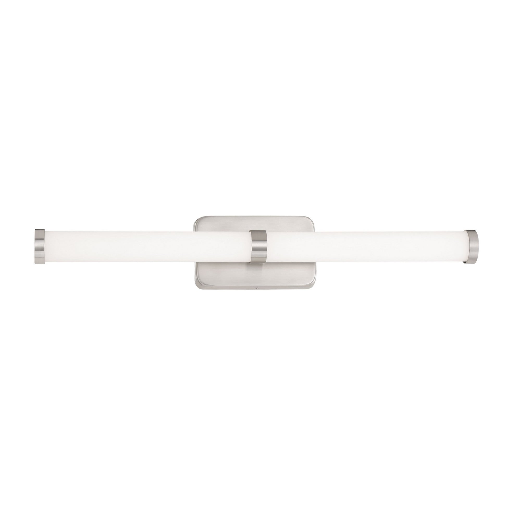 Loupe 28" LED Bathroom Vanity Light, Brushed Nickel Finish - Bees Lighting
