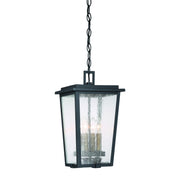 Cantebury 16" 4-Light Outdoor Chain Hung, Coal & Gold Finish - Bees Lighting