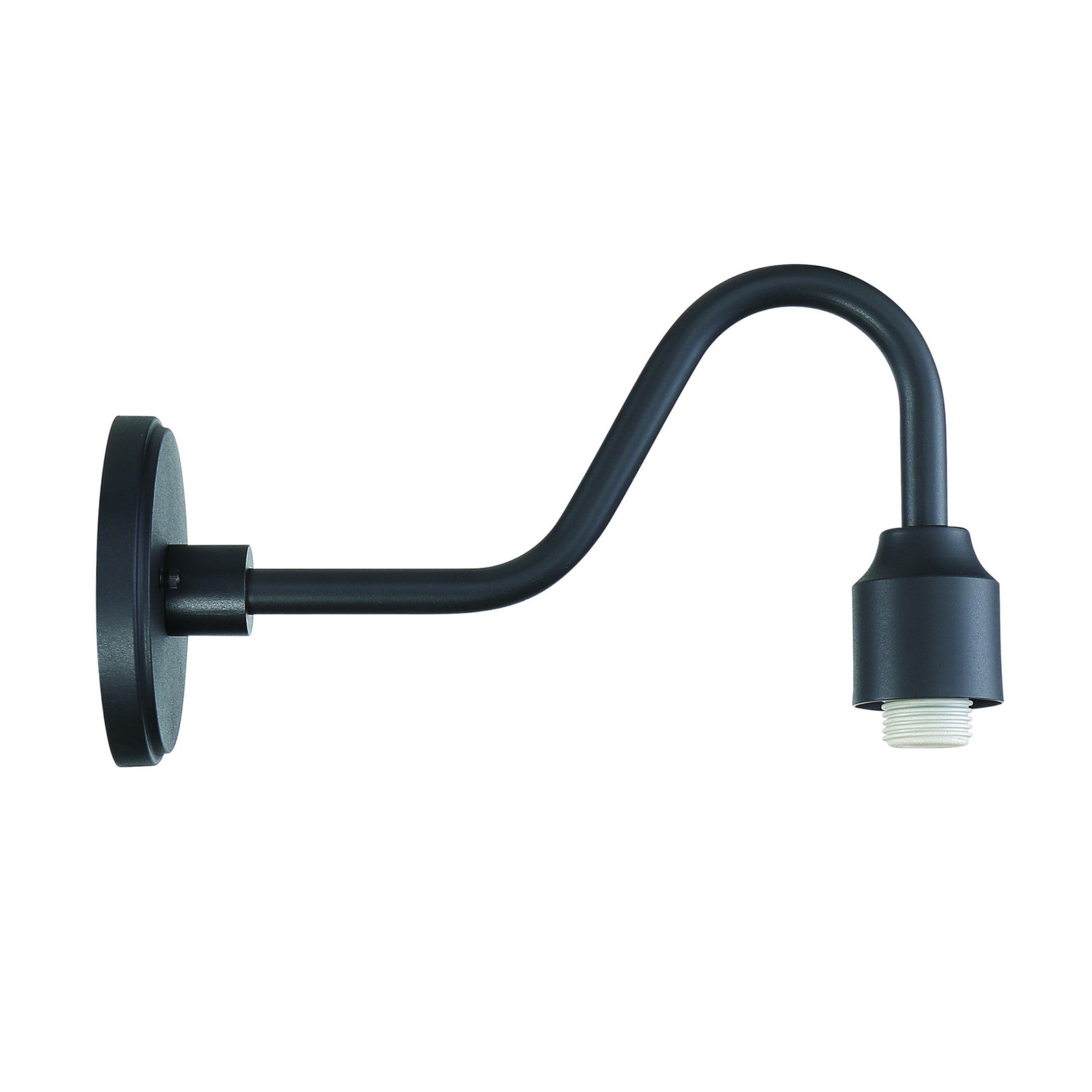 RLM 12" Outdoor Arch Wall Sconce Arm, Coal Finish - Bees Lighting