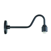 RLM 17" Outdoor Arch Wall Sconce Arm, Coal Finish - Bees Lighting