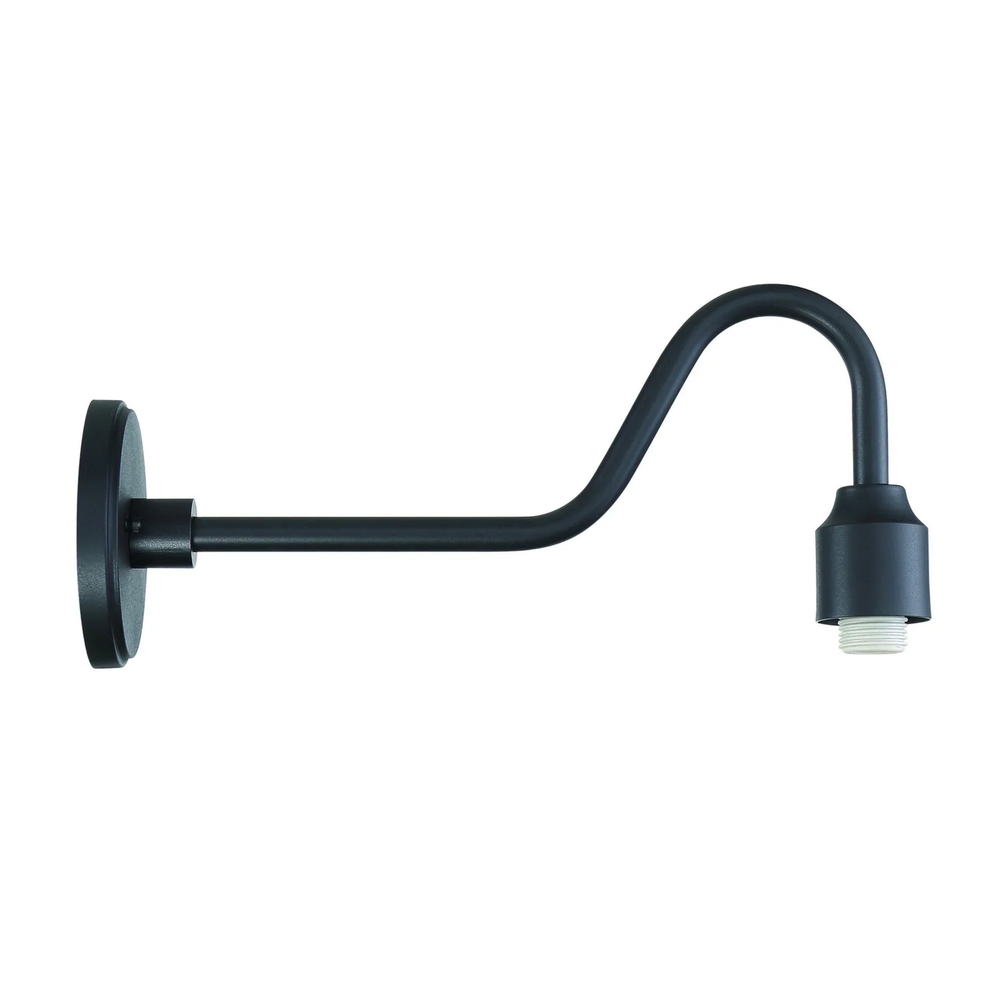 RLM 17" Outdoor Arch Wall Sconce Arm, Coal Finish - Bees Lighting