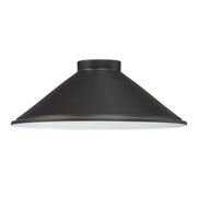 RLM 18" Outdoor Cone Shade, Oil Rubbed Bronze Finish - Bees Lighting