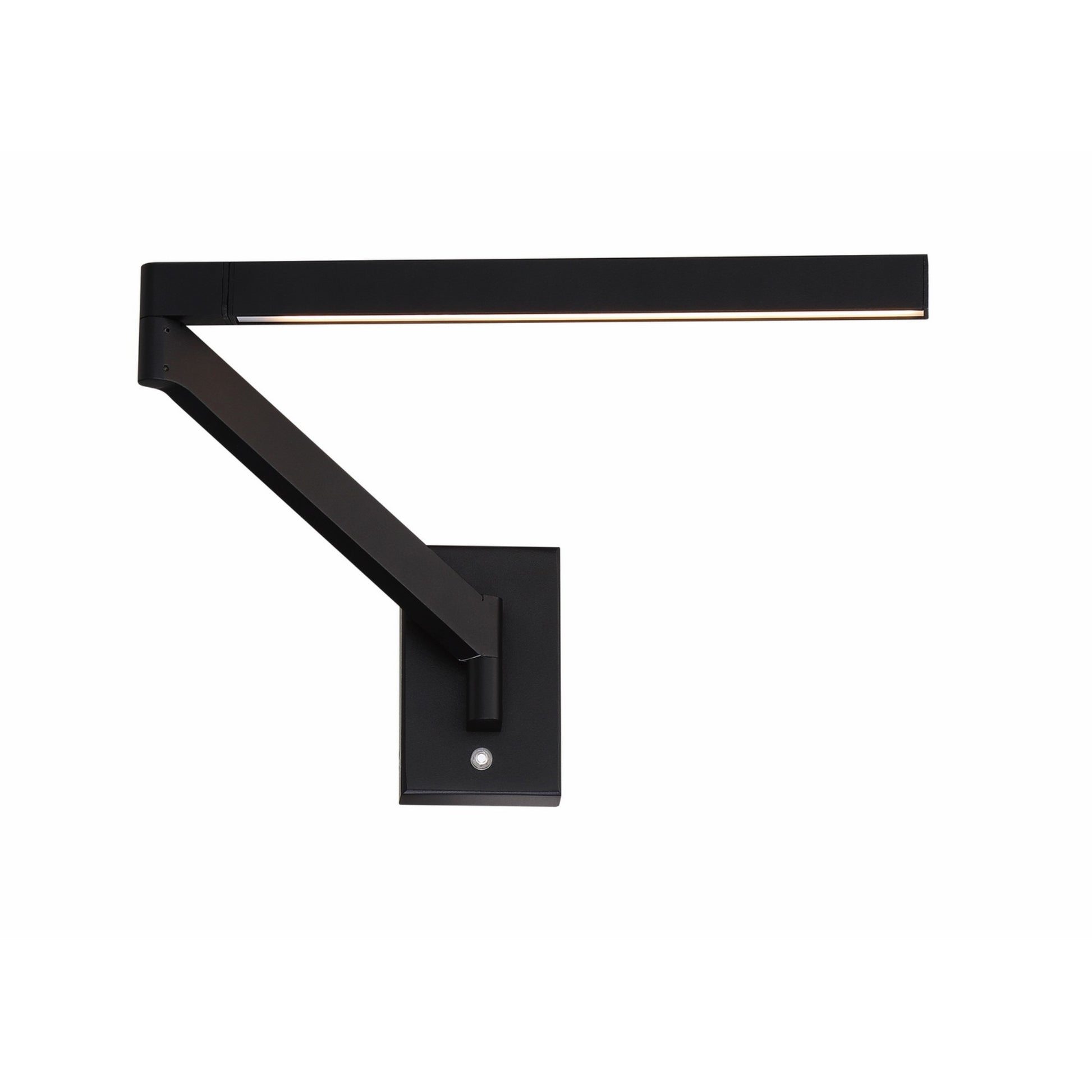 Beam 22" LED Swing Arm Light, Black Finish - Bees Lighting