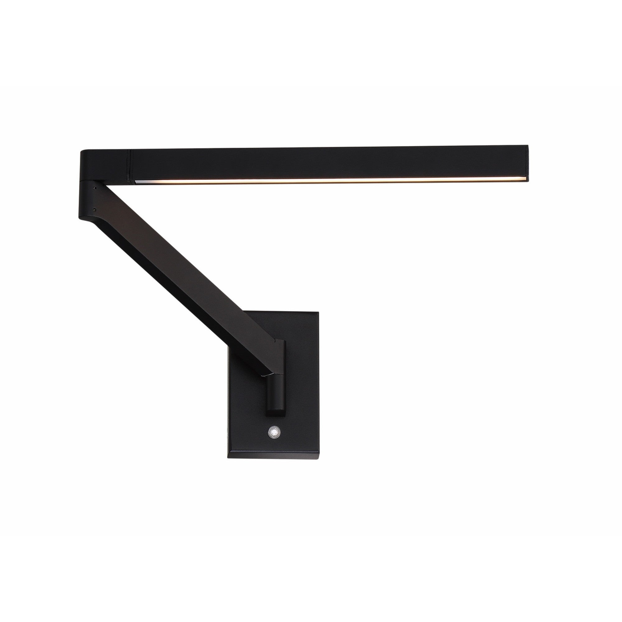 Beam 22" LED Swing Arm Light, Black Finish - Bees Lighting