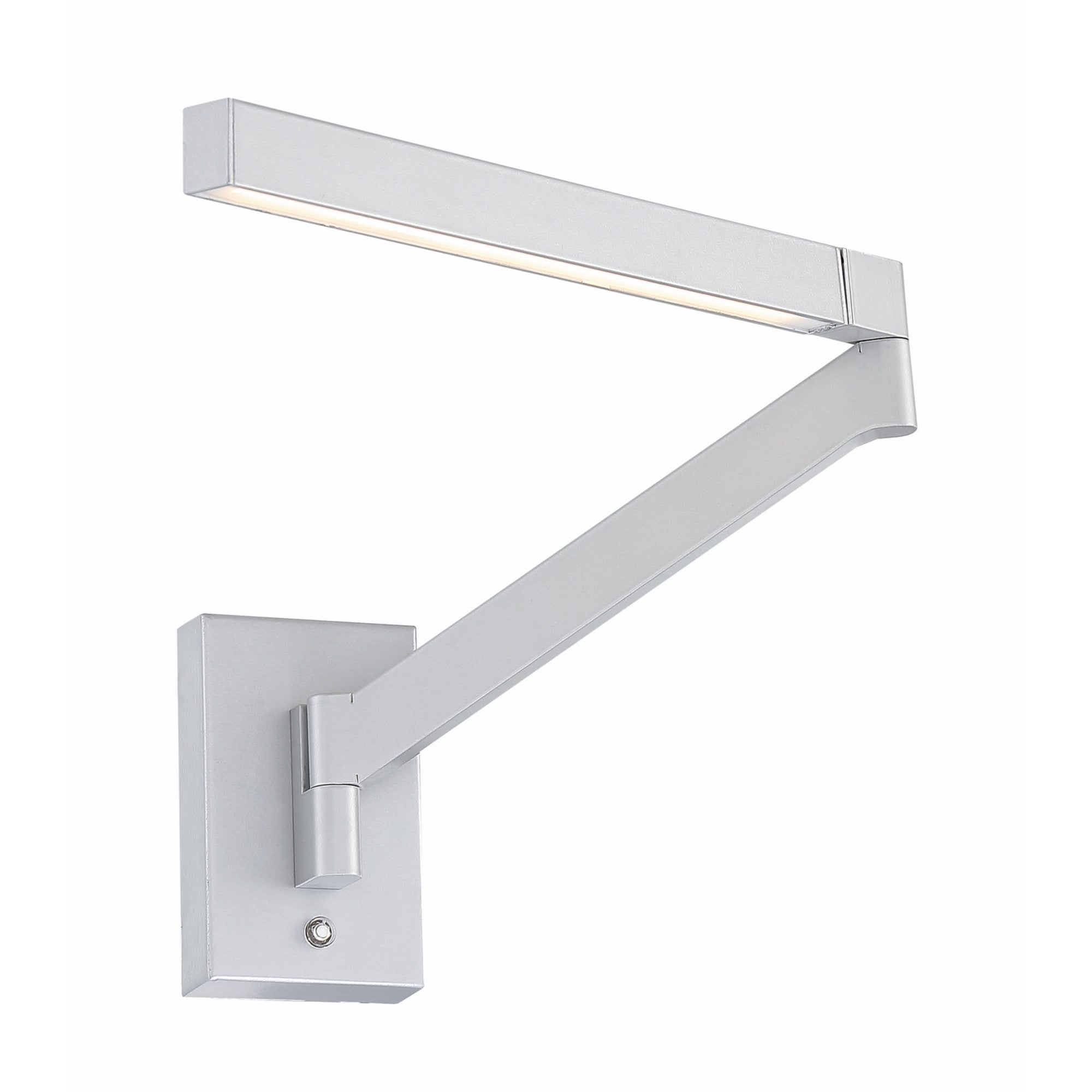 Beam 22" LED Swing Arm Light, Titanium Finish - Bees Lighting