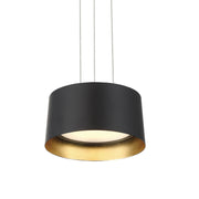Marimba 8" LED Mini Pendant, Gold Leaf/Bronze Finish - Bees Lighting
