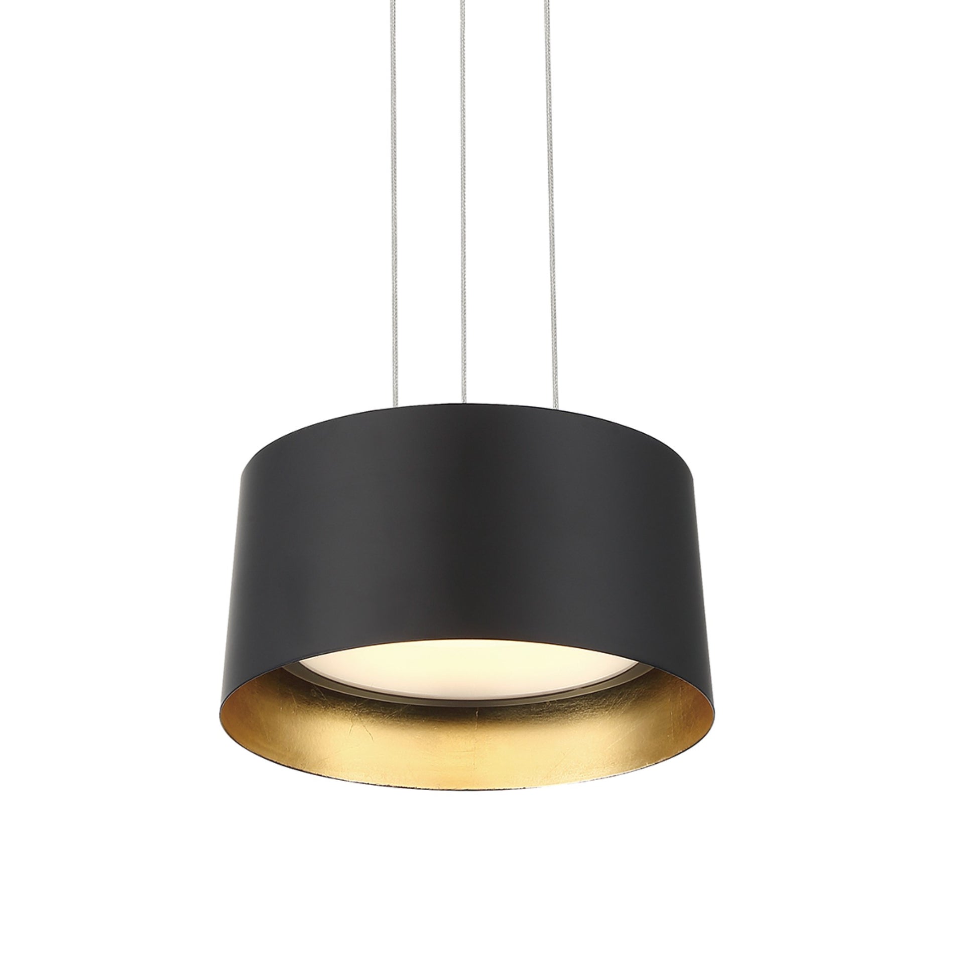 Marimba 8" LED Mini Pendant, Gold Leaf/Bronze Finish - Bees Lighting