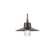 Suspense 15" LED Outdoor Pendant, Black Finish - Bees Lighting