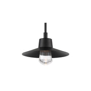 Suspense 11" LED Outdoor Wall Sconce, Black Finish - Bees Lighting