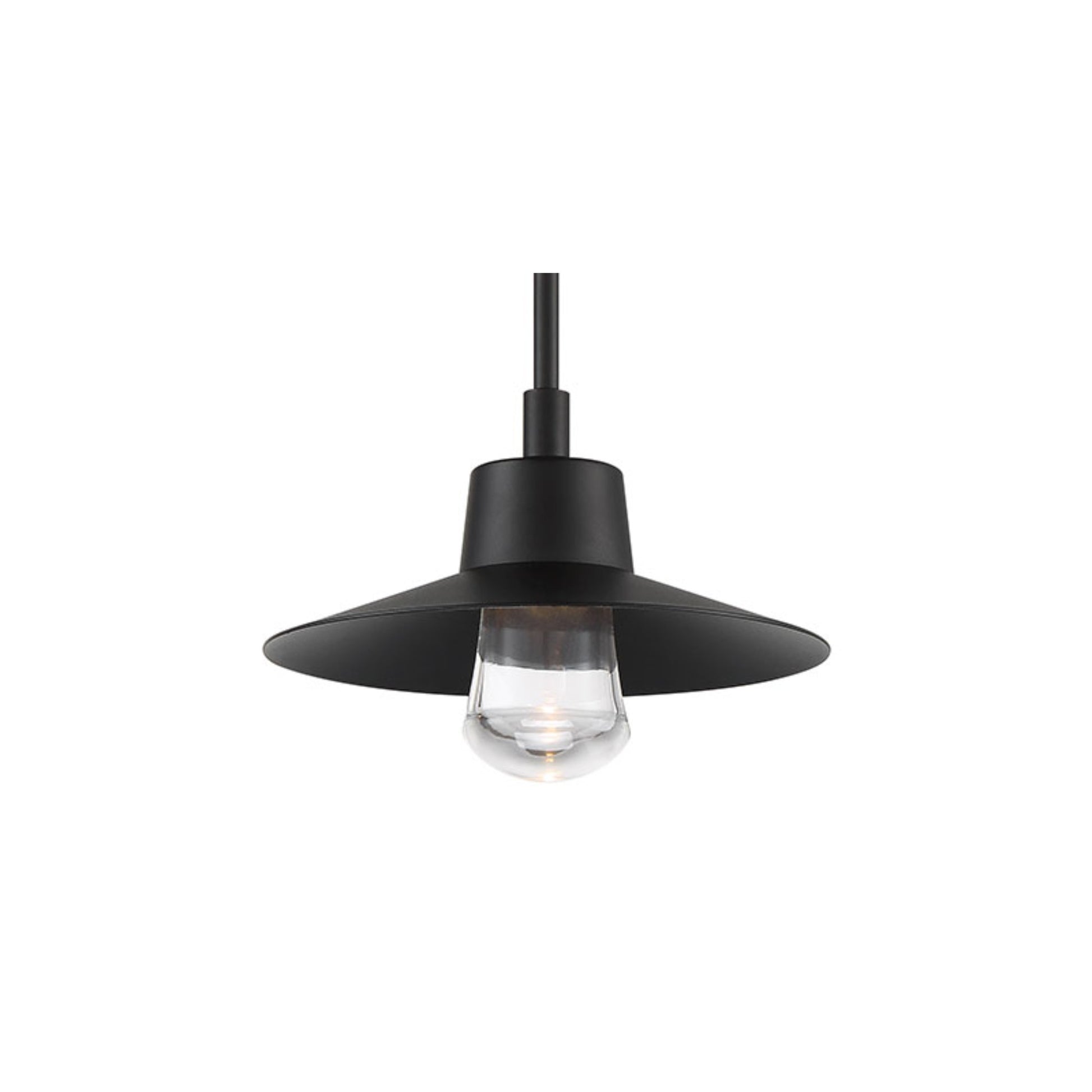 Suspense 11" LED Outdoor Wall Sconce, Black Finish - Bees Lighting