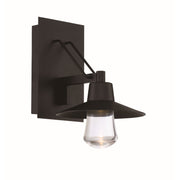 Suspense 15" LED Outdoor Wall Sconce, Black Finish - Bees Lighting