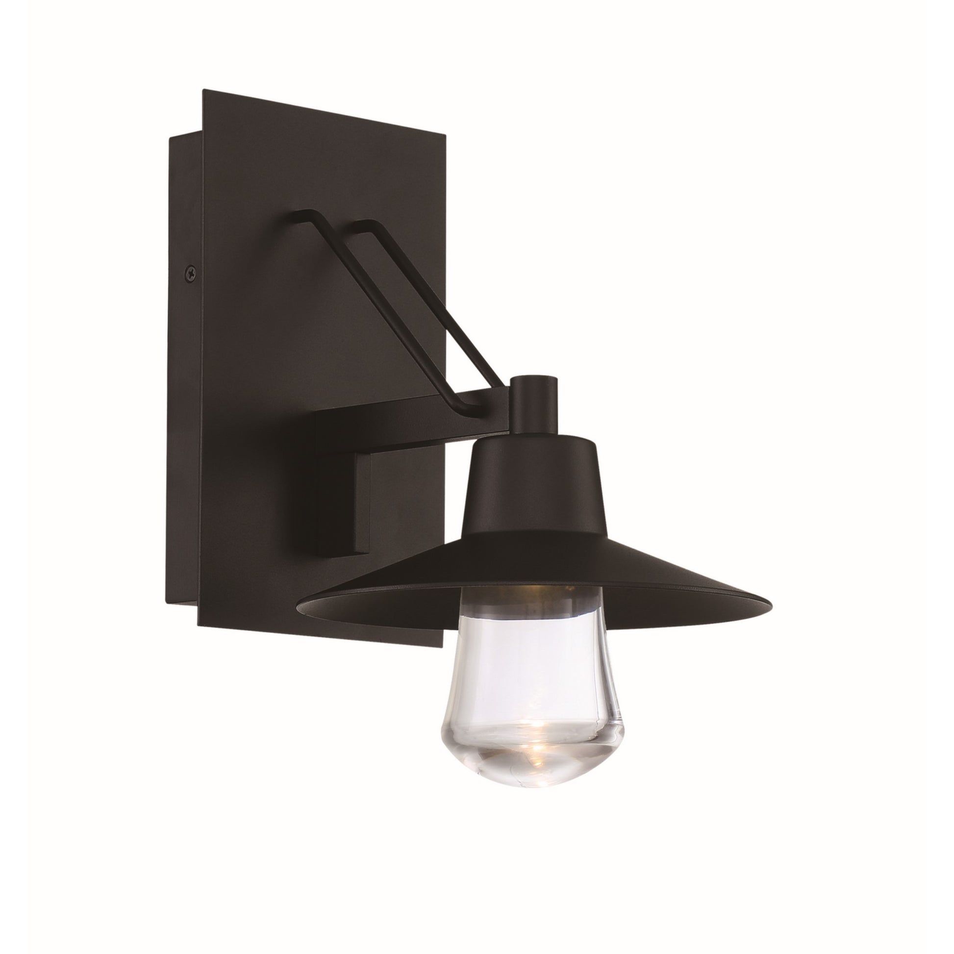 Suspense 15" LED Outdoor Wall Sconce, Black Finish - Bees Lighting