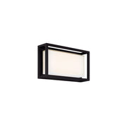 Framed 14" LED Outdoor Wall Sconce, Black Finish - Bees Lighting