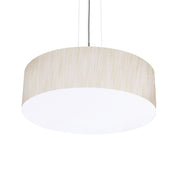 Anton 12" LED Pendant, Satin Nickel & Jute Finish - Bees Lighting