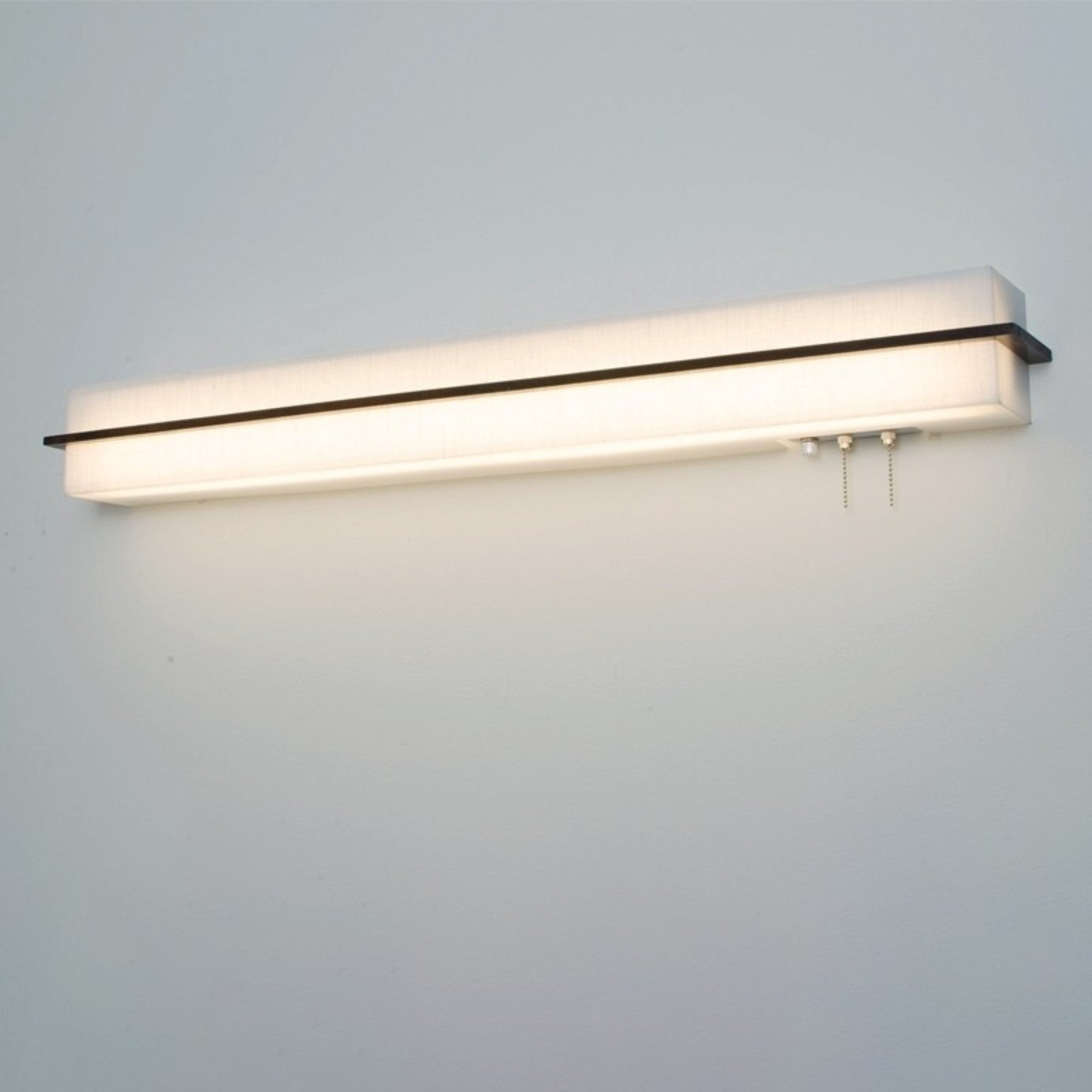 Apex 38" LED Overbed Wall Light, Jute/Espresso Finish - Bees Lighting