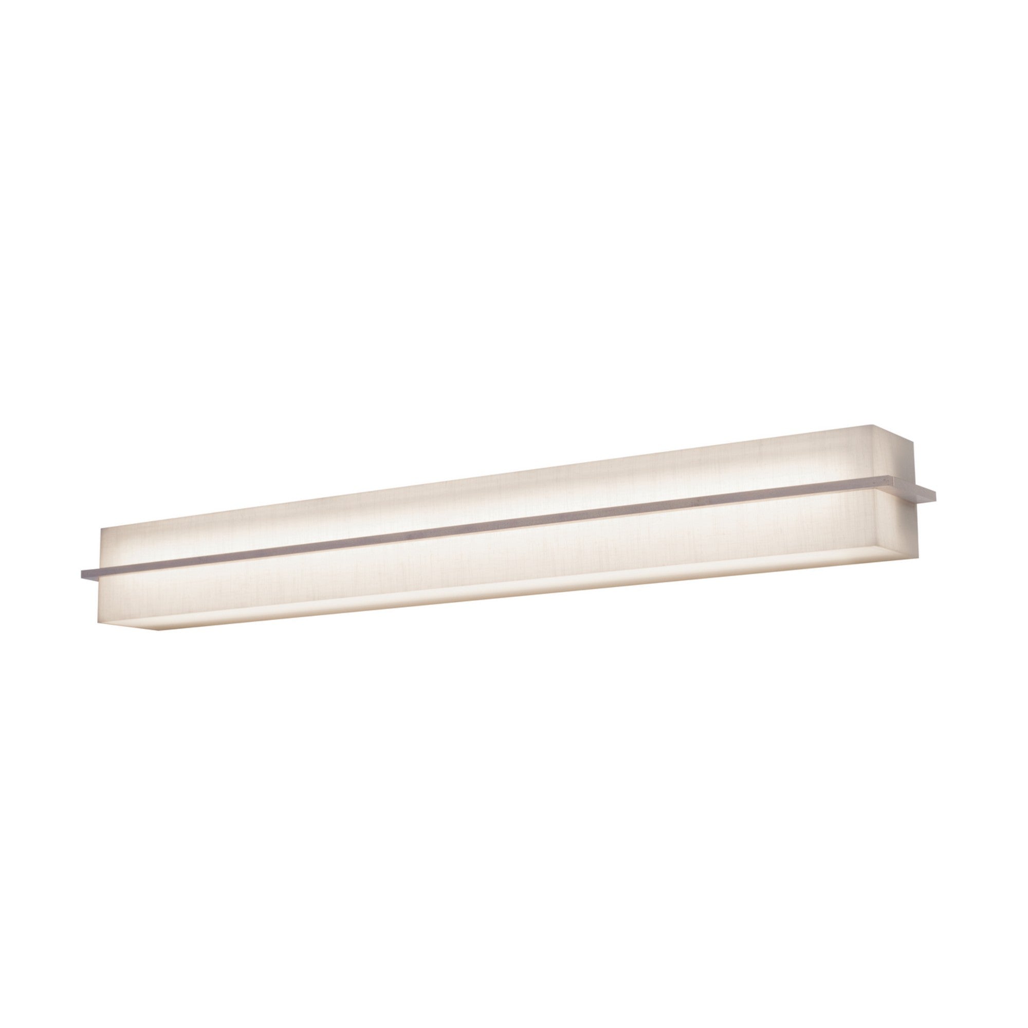 Apex 39" LED Vanity, Linen White/Weathered Grey Finish - Bees Lighting