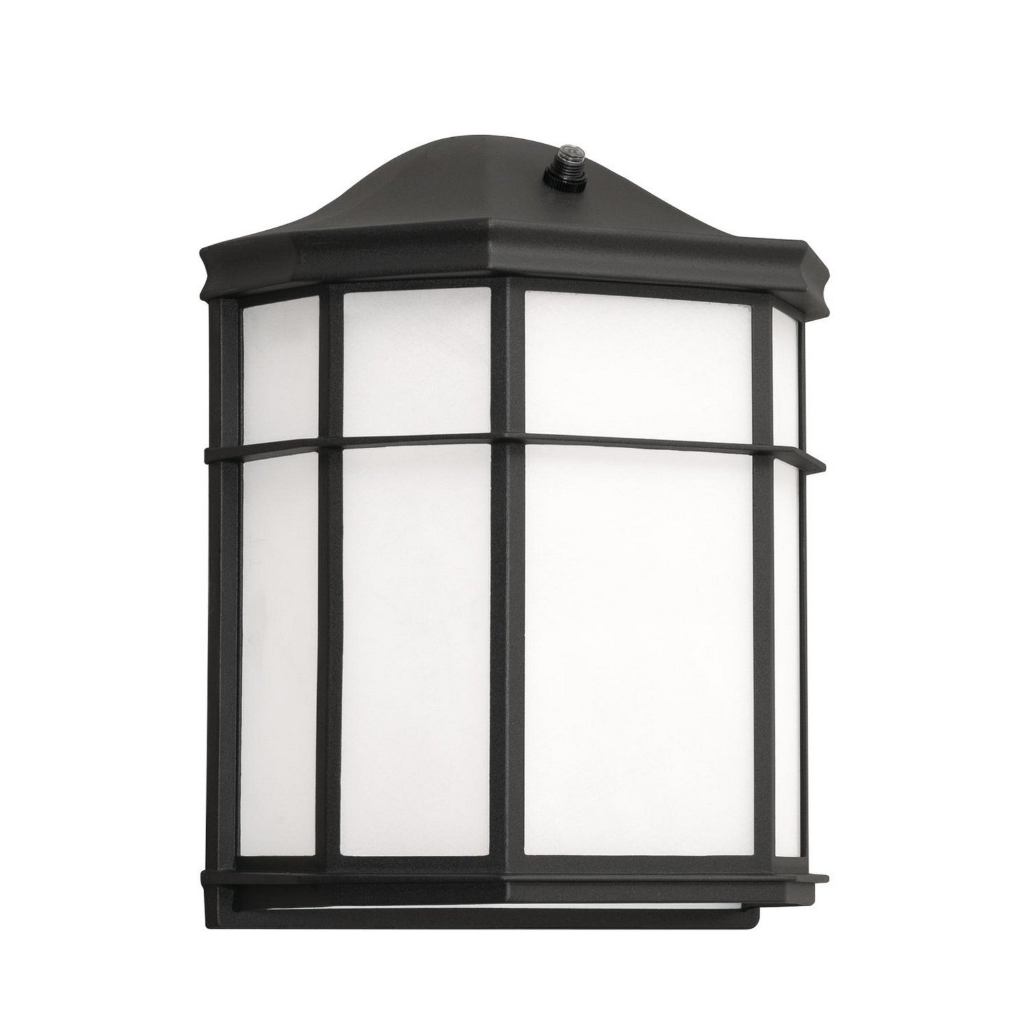 Bristol 10" LED Outdoor Wall Sconce, Black Finish, with Photocell - Bees Lighting