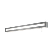 Hayes 49" LED Overbed Wall Light, Satin Nickel Finish - Bees Lighting